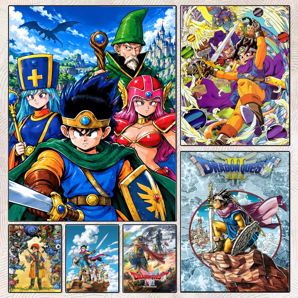 Office Quest - Gra D-Dragon Q-Quest, obraz, kaligrafia, stylowy